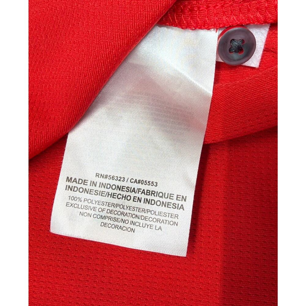 Ole Miss Rebels Nike Dri-Fit Mens POLO Medium RED jersey Embroidered Logo - Picture 8 of 9